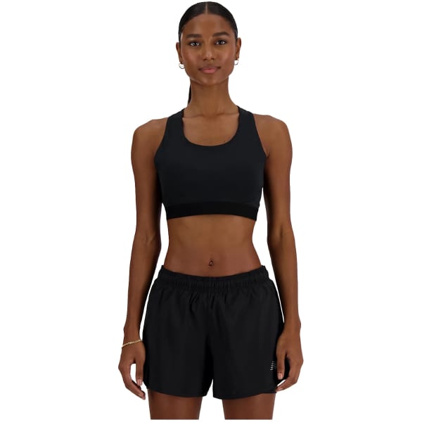 NEW BALANCE NB SLEEK MEDIUM SUPPORT POCKET SPORTS BRA W BLACK Trail running bra
