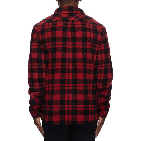 686-MENS SIERRA FLEECE FLANNEL OXBLOOD PLAID Shirt