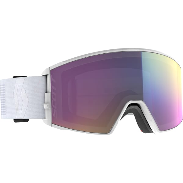 SCOTT REACT MINERAL WHITE ENHANCER TEAL CHROME Ski goggles