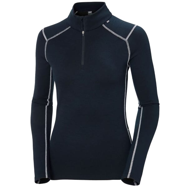HELLY HANSEN W LIFA MERINO MIDW 1 2 ZIP NAVY Thermal T shirt