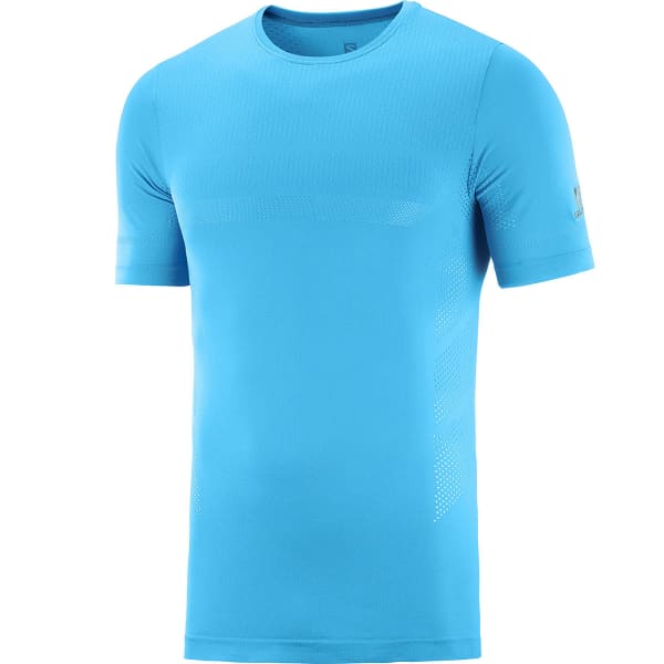 SALOMON SENSE SEAMLESS TEE M HAWAIIAN OCEAN Trail running T shirt