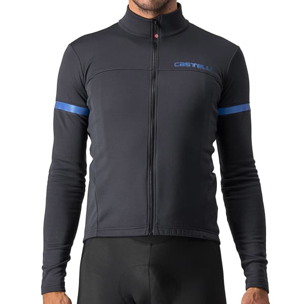 CASTELLI FONDO 2 JERSEY FZ LIGHT BLACK/BLUE REFLEX 24