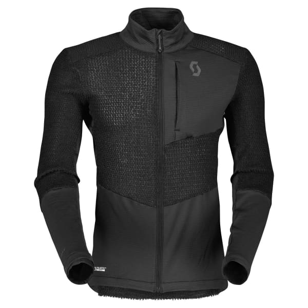 SCOTT JKT M S EXPLORAIR ALPHA RAW BLACK Veste polaire ski rando
