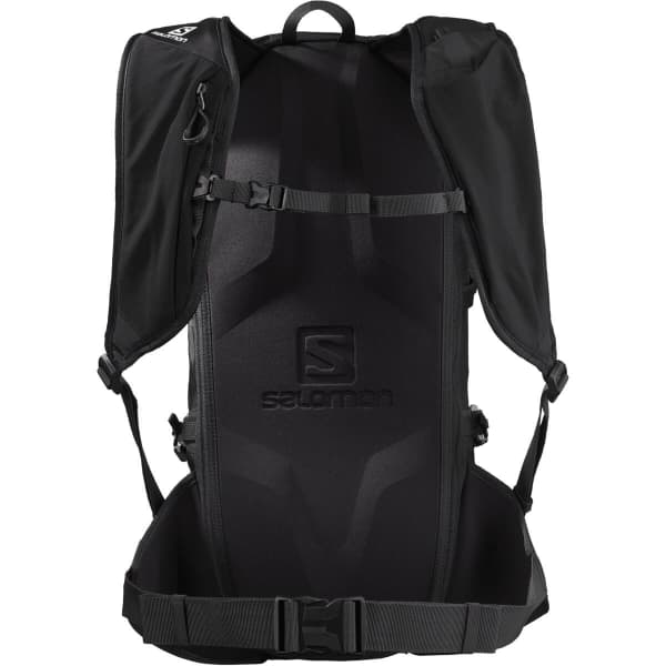 SALOMON MTN 15 BLACK WHITE - Ski touring backpack