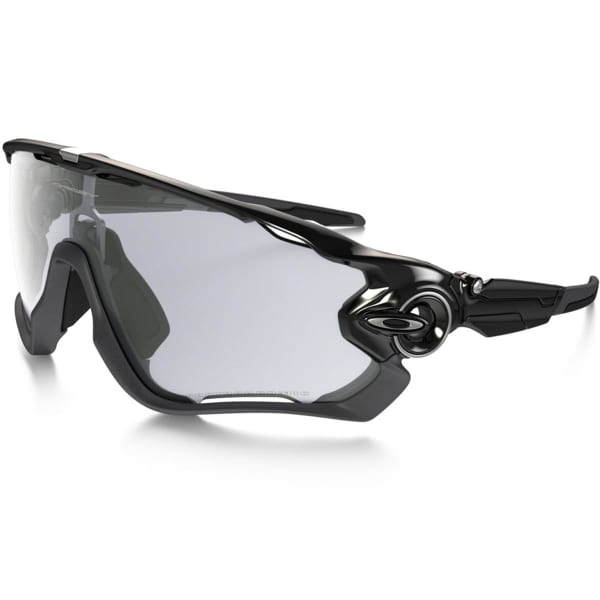 OAKLEY JAWBREAKER PLSHD BLK CLEAR BLK IRID POLISHED BLACK CLEAR BLACK IRIDIUM PHOTOCROMATIC Cycling sunglasses