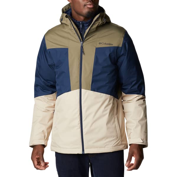 COLUMBIA-WALLOWA PARK INTERCHANGE JKT ANCIENT FOSSIL, STONE GREEN, COLL  NAVY - Ski jacket