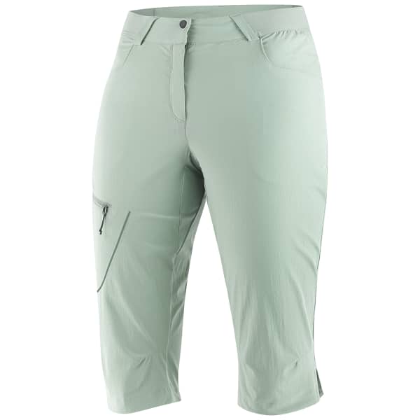 SALOMON WAYFARER CAPRI W ICEBERG Unicolore Hiking capri pants