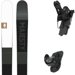 Pack ski alpin MAJESTY MAJESTY ADVENTURE XL + SALOMON WARDEN MNC 13 BLACK MAT - Ekosport