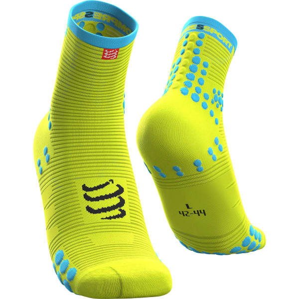 COMPRESSPORT-PRO RACING SOCKS RUN HIGH FLUO YELLOW Running