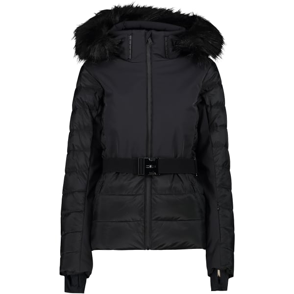 CMP WOMAN SKI JACKET ZIP HOOD BLACK Ski jacket