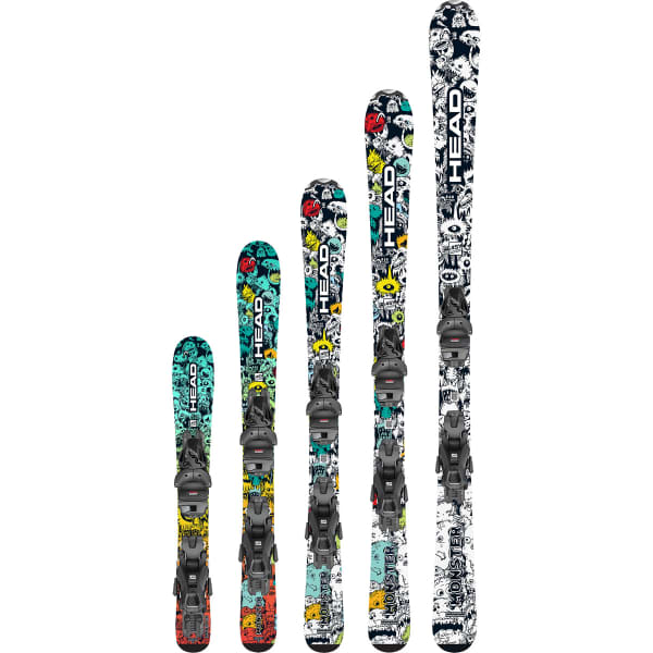HEAD MONSTER EASY + JRS 7.5 GW LIGHT BLUE/WHITE - Alpine ski set