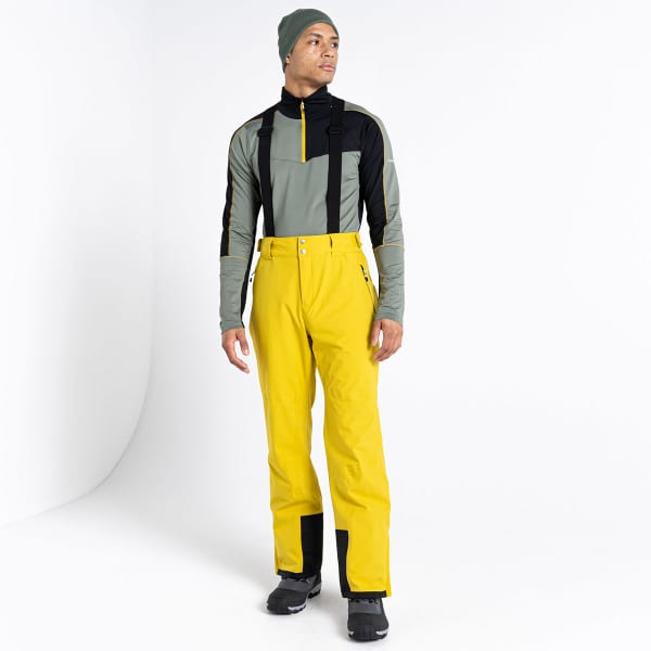 Mens yellow shop ski trousers