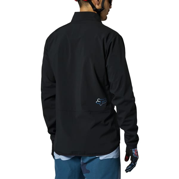 FOX RANGER FIRE JACKET BLACK/BLUE - Mountain bike jacket