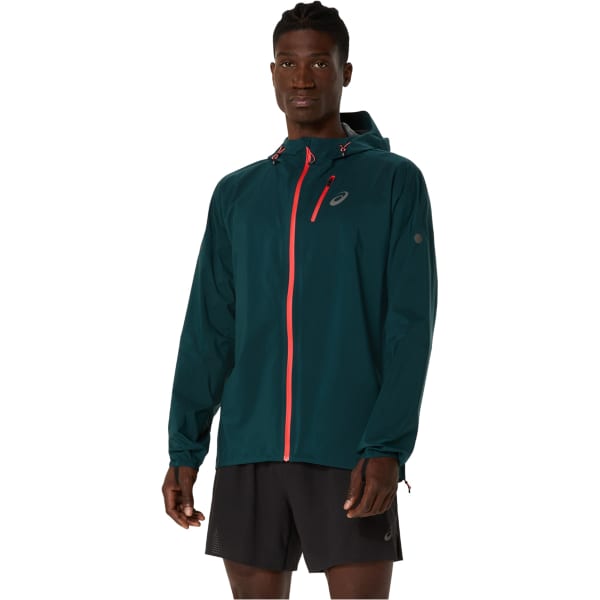 ASICS FUJITRAIL ELITE WATERPROOF JACKET SAXON GREEN - Trail