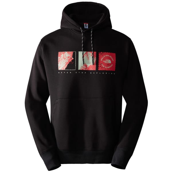 North face black shop and red hoodie