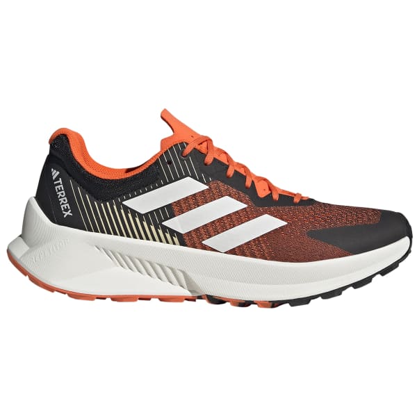 Adidas black and orange running shoes top
