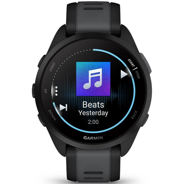GARMIN FORERUNNER 165 MUSIC BLACK/SLATE GREY - Cardio GPS watch