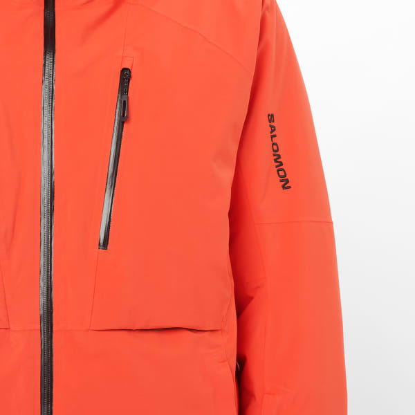 SALOMON BRILLIANT 2.0 JACKET CHERRY TOMATO - Ski jacket