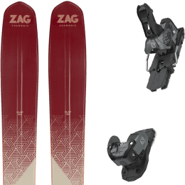 Pack ski alpin ZAG ZAG SLAP 104 + SALOMON WARDEN MNC 13 N BLACK/GREY - Ekosport