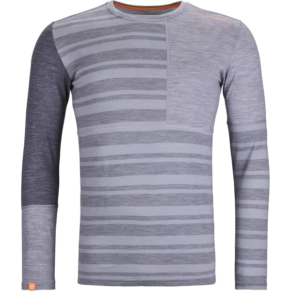 ORTOVOX-185 ROCK'N'WOOL LONG SLEEVE M GREY BLEND - Thermal T-shirt