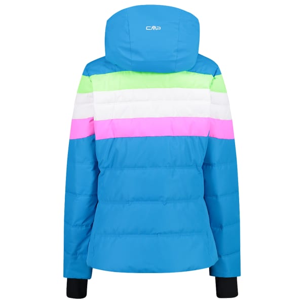 HOOD jacket - CMP-WOMAN JKT Ski TURCHESE ZIP