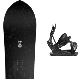 Snowboard NIDECKER NIDECKER ALPHA APX + FLOW NEXUS FUSION BLACK - Ekosport