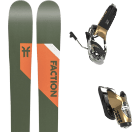 Pack ski alpin FACTION FACTION CT 2.0 + LOOK PIVOT 15 GW B115 GOLD - Ekosport