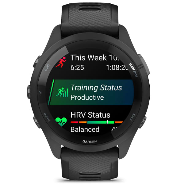 GARMIN-FORERUNNER 265 BLACK - Cardio GPS watch
