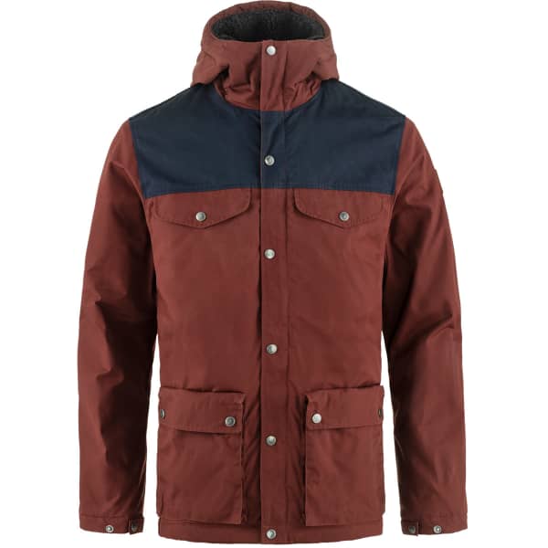FJALLRAVEN GREENLAND WINTER JACKET M MAROON DARK NAVY Chaqueta