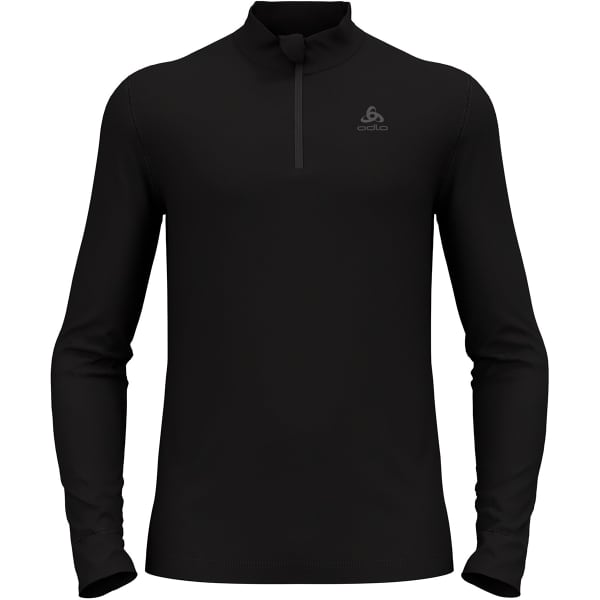 ODLO MERINO 260 BL TOP TURTLE NECK L S HALF ZIP BLACK T shirt