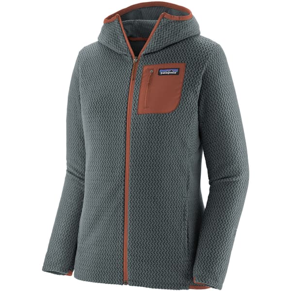 PATAGONIA W S R1 AIR FULL ZIP HOODY NOUVEAU GREEN Hiking fleece jacket