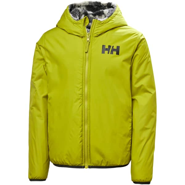 HELLY HANSEN JR CHAMP REVERSIBLE JACKET BRIGHT MOSS 24