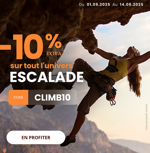 Univers escalade -10%