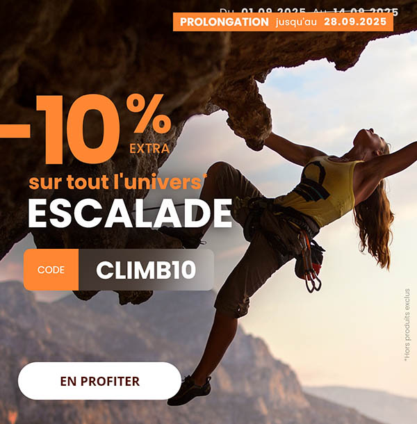 Univers escalade -10%