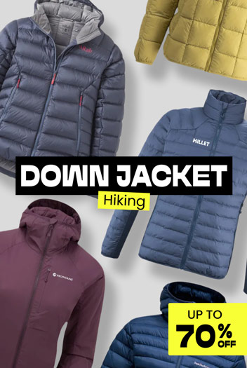 Hiking down jacket