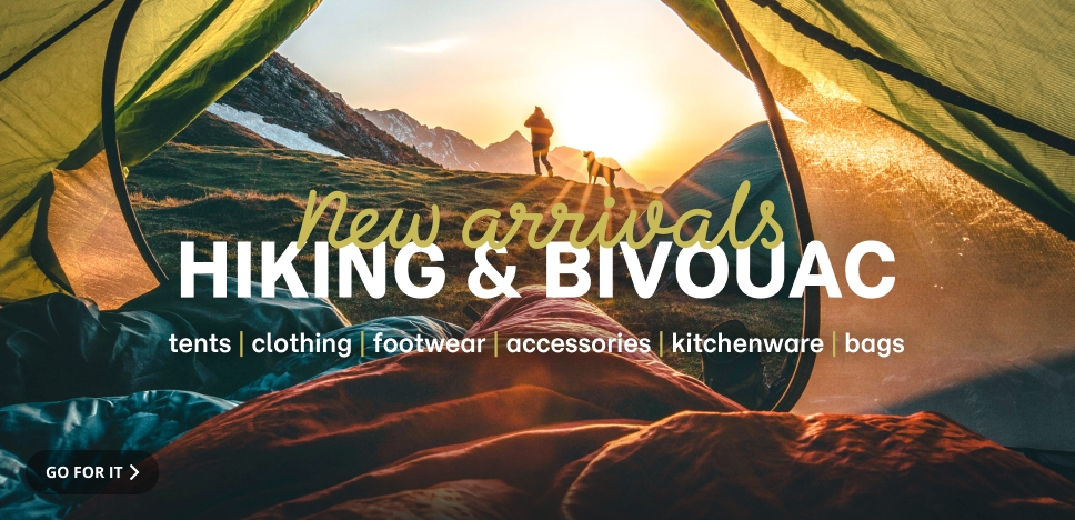 new arrivals hiking & bivouac