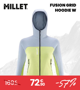 MILLET - fusion grid hoodie