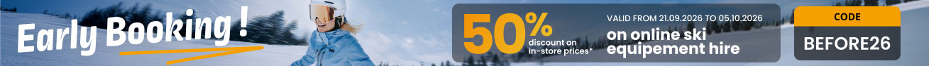 Early booking - 50% extra - BEFORE26