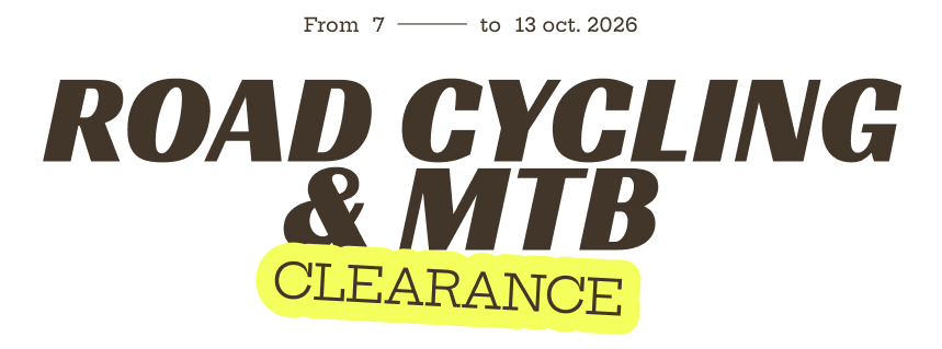 Clearance Road Cycling & MTB