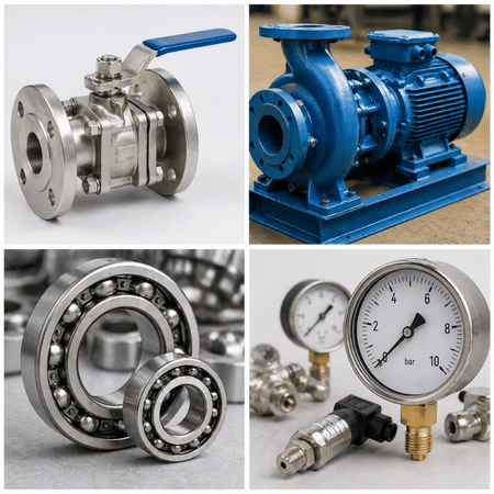 Industrial Components: Import from India to Germany