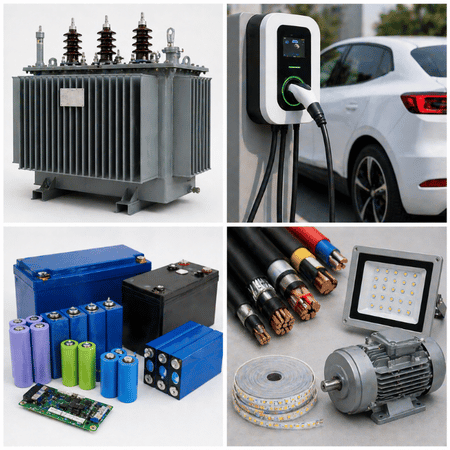 Electrical, EV, Batteries & Electronics: Import from India to Germany