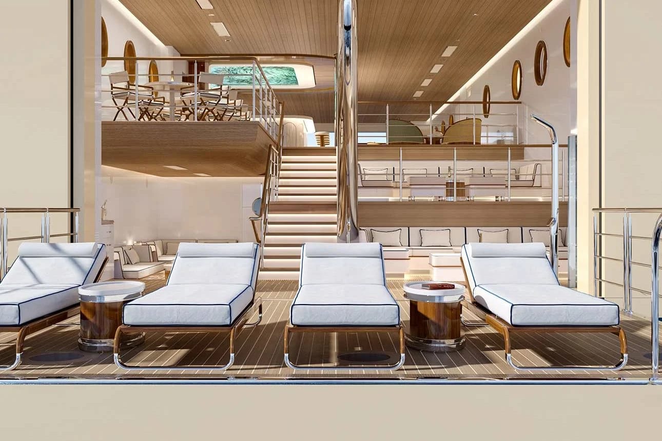 La plateforme marina du Four Seasons I, ouverte sur la mer
