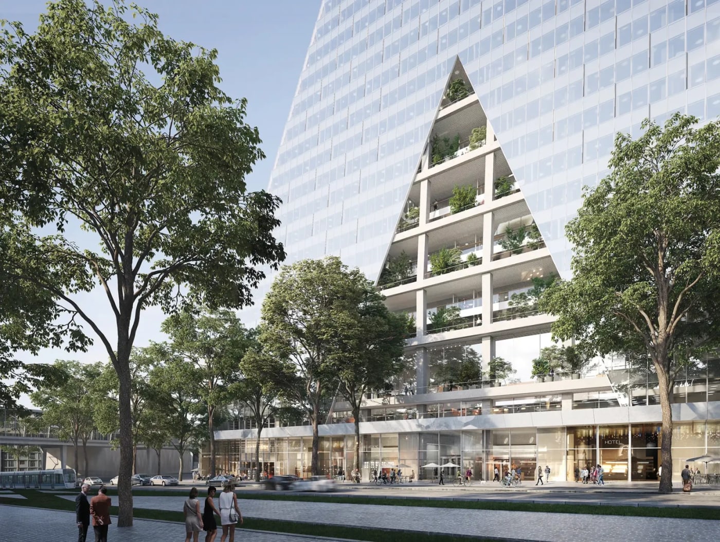Torre Triangle París arquitectura terminada Herzog y de Meuron Porte de Versailles render