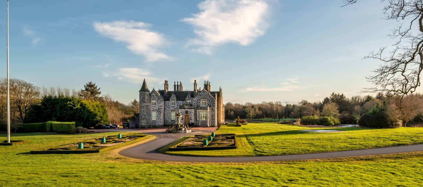 Le manoir MacLeod House de Trump International Scotland, à Balmedie près d'Aberdeen