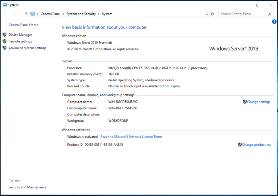 Orijinal Microsoft Windows Server 2019 Essentials Dijital ...