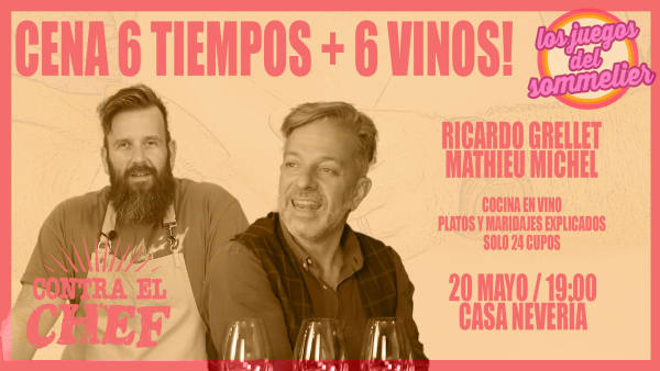 Ticket: Sommelier contra el Chef - ¡Cena Imperdible!