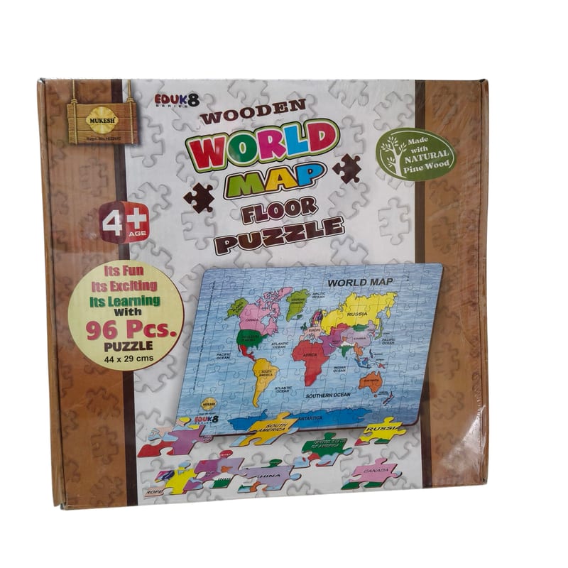World Map Floor Puzzle kanu – STR Trade India wholesale