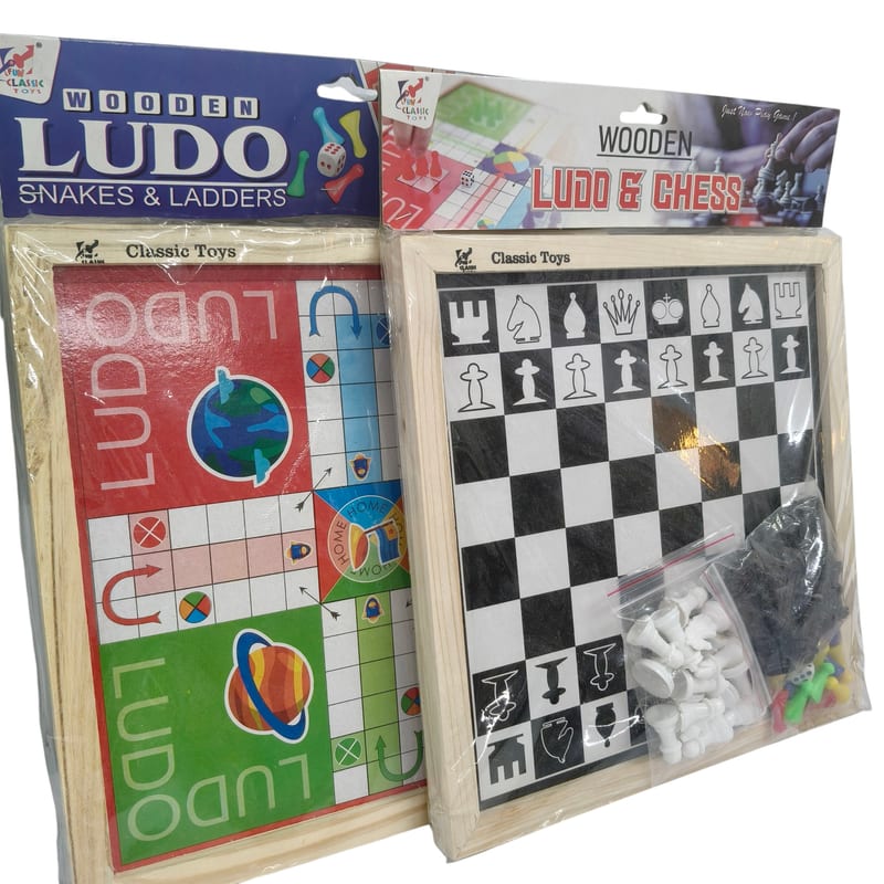 Ludo + Chess Wooden Game – STR Trade India wholesale