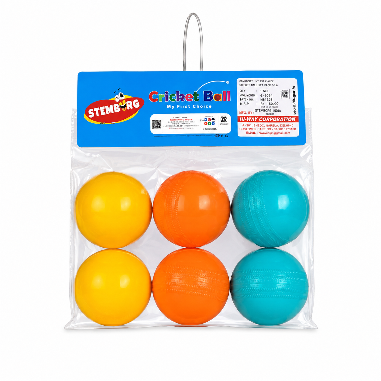 Cricket Ball 6pc Plastic – STR Trade India wholesale