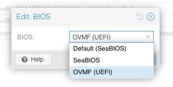 proxmox-change-bios